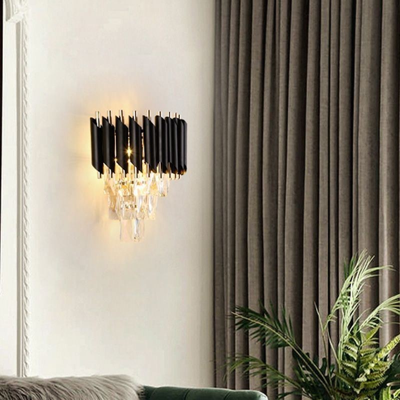 Appliques murales modernes Lampe murale en cristal créative
