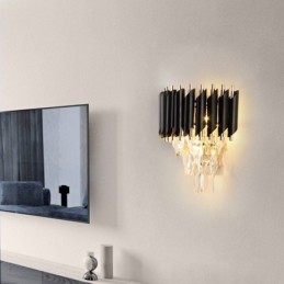 Appliques murales modernes Lampe murale en cristal créative