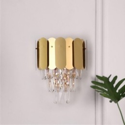 Applique murale moderne en cristal, lampe de chevet