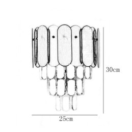 Applique murale moderne en cristal, lampe de chevet