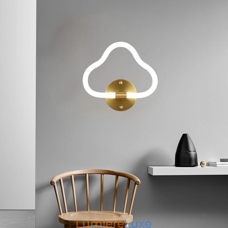 Applique murale décorative en forme de nuage