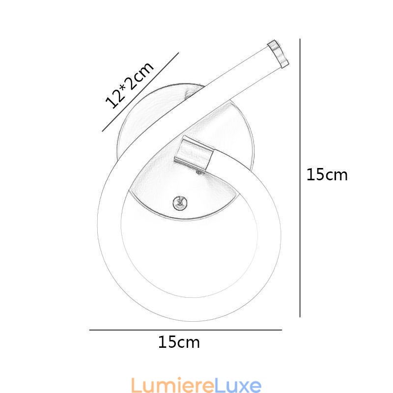 Lampe à chiffres arabes 6
