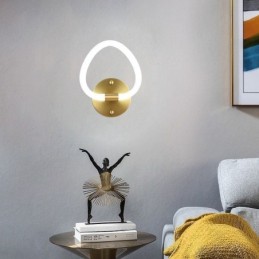 Applique murale d'intérieur moderne en forme de cœur