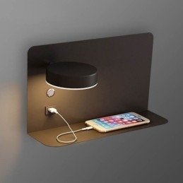 Applique murale rotative avec port de chargement USB