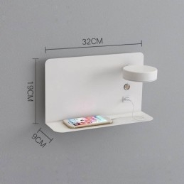 Applique murale rotative avec port de chargement USB