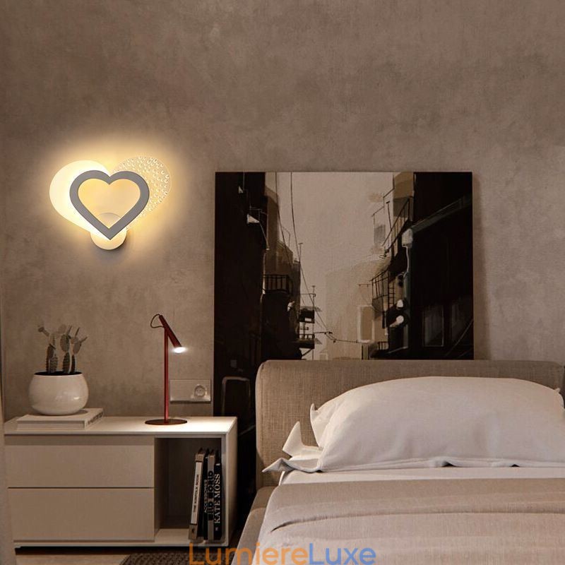 Applique murale en acrylique, jolie applique lumineuse
