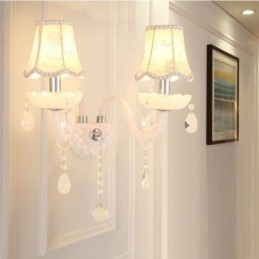 Applique murale élégante en cristal de style européen classique