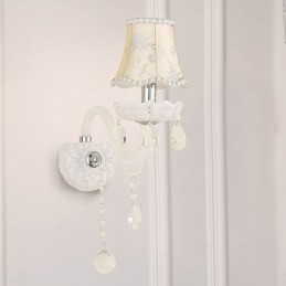 Applique murale élégante en cristal de style européen classique