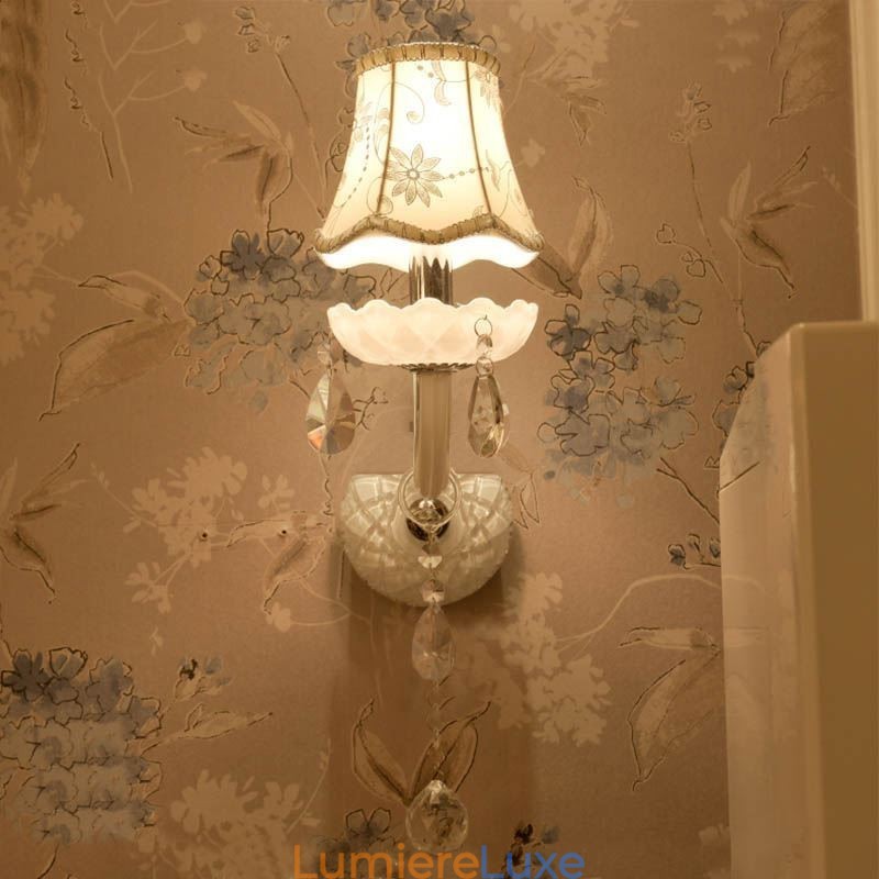 Applique murale élégante en cristal de style européen classique