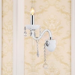 Applique murale élégante en cristal de style européen classique