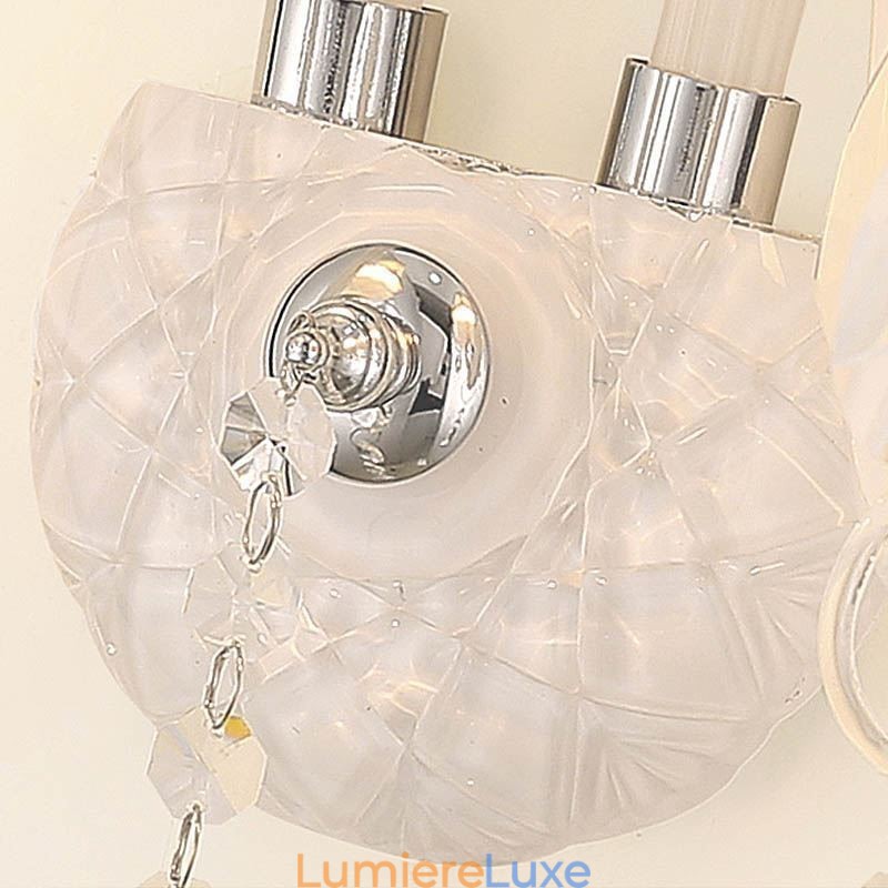 Applique murale élégante en cristal de style européen classique