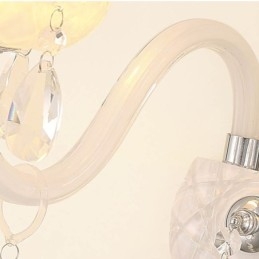 Applique murale élégante en cristal de style européen classique