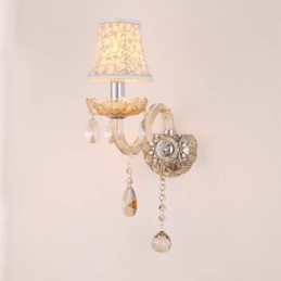 Applique murale élégante en cristal de style européen pour allée