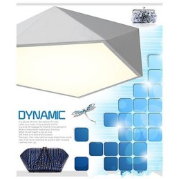 Plafonniers modernes montés sur veilleuse de couleur blanche et blanche chaude