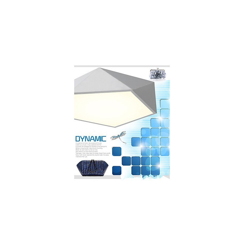 Plafonniers modernes montés sur veilleuse de couleur blanche et blanche chaude