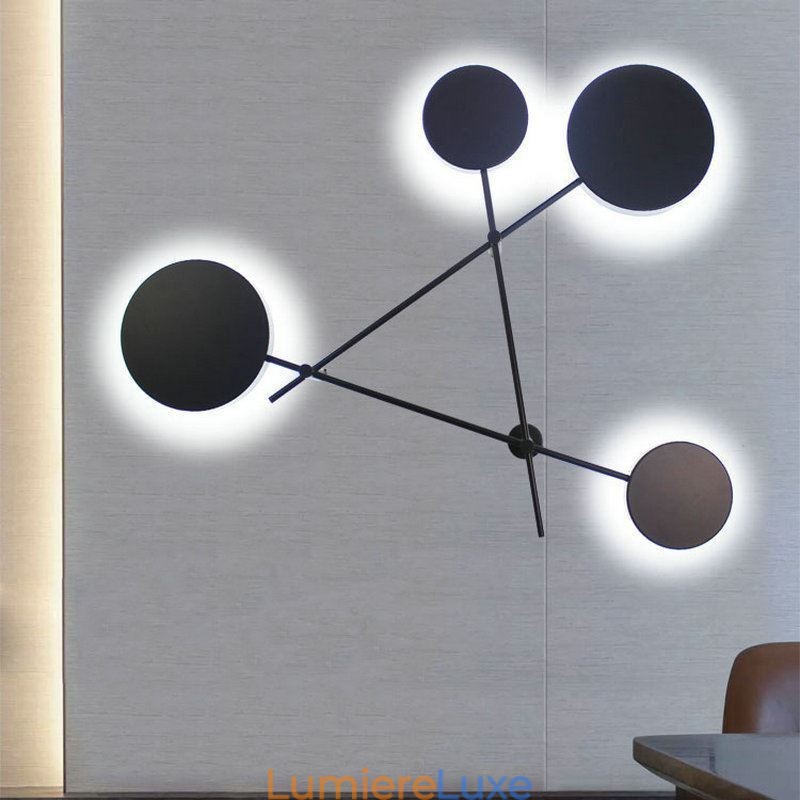Applique murale moderne en fer de forme géométrique