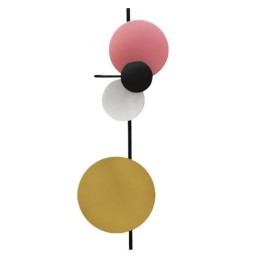 Applique murale moderne circulaire, éclairage de chevet coloré pour la maison