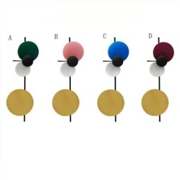 Applique murale moderne circulaire, éclairage de chevet coloré pour la maison
