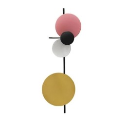 Applique murale moderne circulaire, éclairage de chevet coloré pour la maison