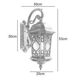 Applique murale d'extérieur rétro européenne, imperméable et sculptée