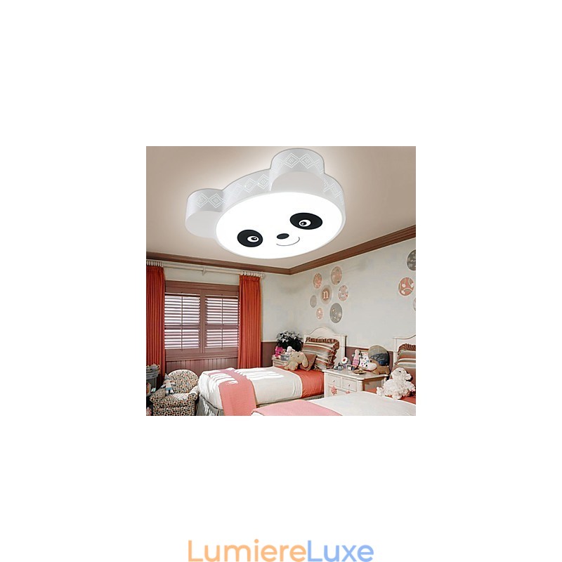 Plafonnier encastré avec télécommande, lumière blanche moderne et blanche chaude