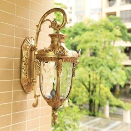 Applique murale d'extérieur européenne étanche à une tête pour cour, couloir, jardin