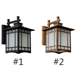 Applique murale d'extérieur de style chinois, imperméable, en forme de pavillon, pour jardin et balcon