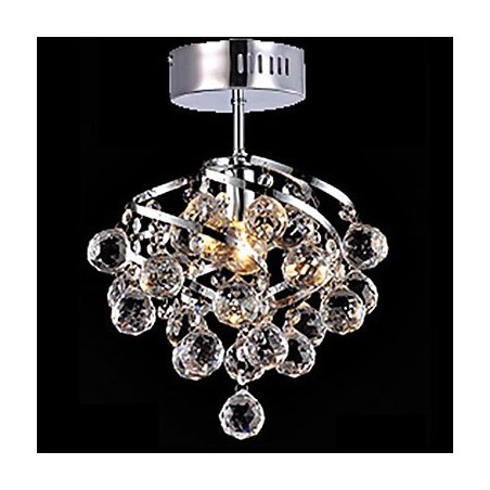 Lustre suspendu en cristal chromé moderne, contemporain, traditionnel, classique et campagnard Lustre suspendu en cristal chromé moderne, contemporain, traditionnel, classique et campagnard