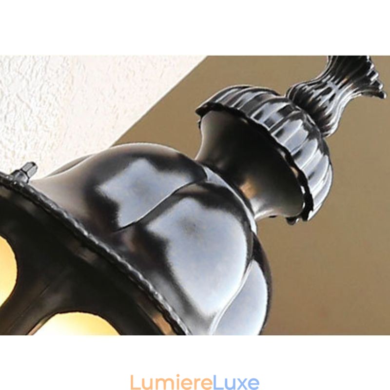 Applique murale d'extérieur moderne et simple, imperméable, motif fleur de prunier, pour cour, couloir, jardin