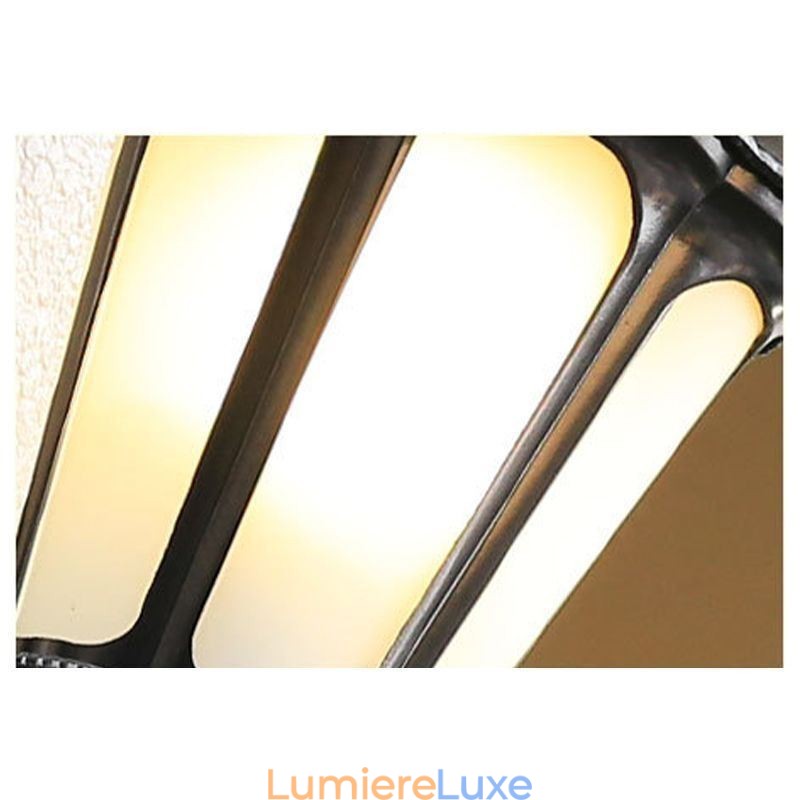 Applique murale d'extérieur moderne et simple, imperméable, motif fleur de prunier, pour cour, couloir, jardin