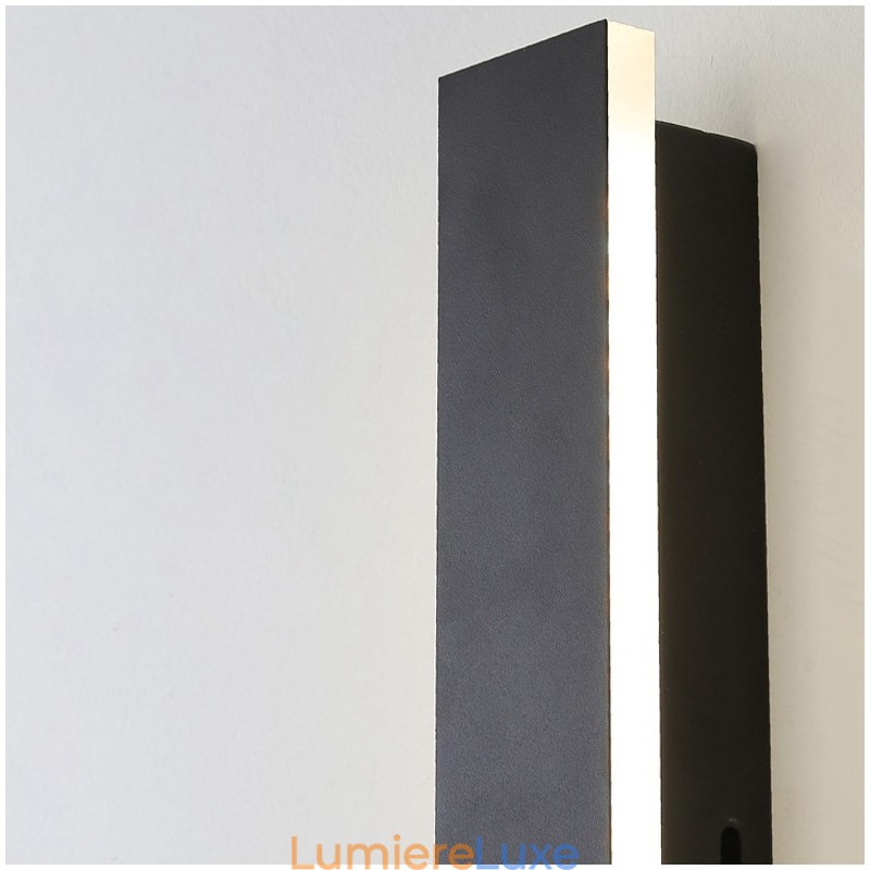 Applique murale d'extérieur longue et moderne, applique murale contemporaine, IP44, pour porche, patio, jardin
