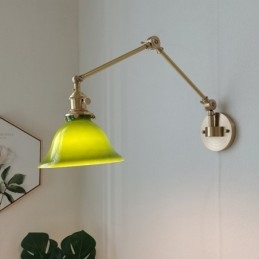 Applique murale moderne avec abat-jour en verre