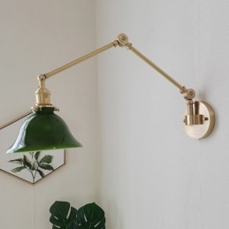 Applique murale moderne avec abat-jour en verre