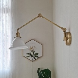 Applique murale moderne avec abat-jour en verre