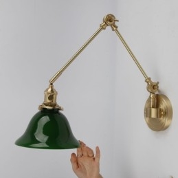 Applique murale moderne avec abat-jour en verre