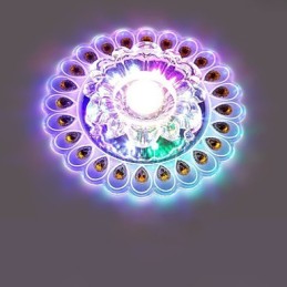 Plafonnier en cristal, spot SMD 3 W, lampe créative, tube lumineux coloré, plafonnier