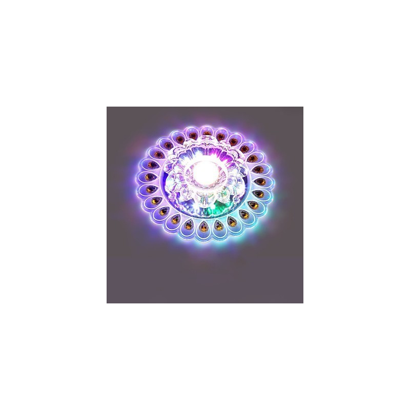 Plafonnier en cristal, spot SMD 3 W, lampe créative, tube lumineux coloré, plafonnier