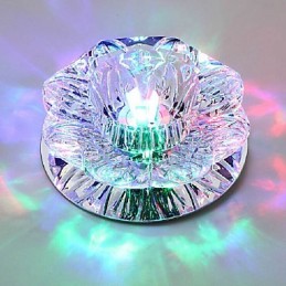 Plafonnier en cristal, spot SMD 3 W, lampe créative, tube lumineux coloré, plafonnier