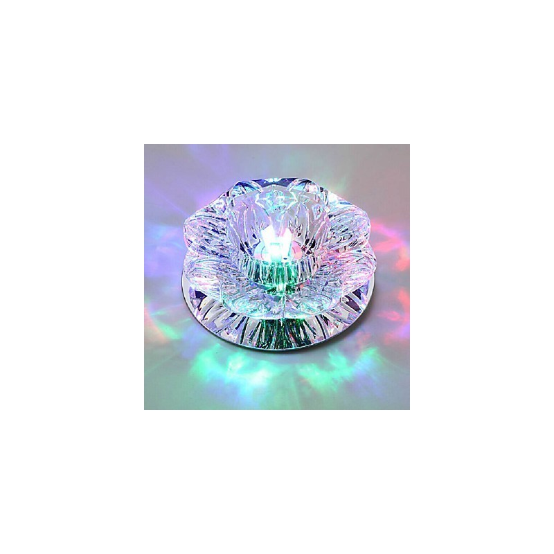 Plafonnier en cristal, spot SMD 3 W, lampe créative, tube lumineux coloré, plafonnier
