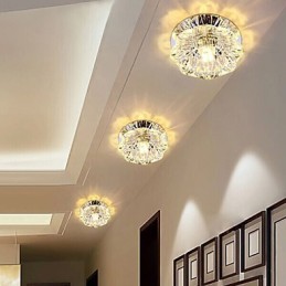 Plafonnier en cristal, spot SMD 3 W, lampe créative, tube lumineux coloré, plafonnier