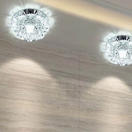 Plafonnier en cristal, spot SMD 3 W, lampe créative, tube lumineux coloré, plafonnier