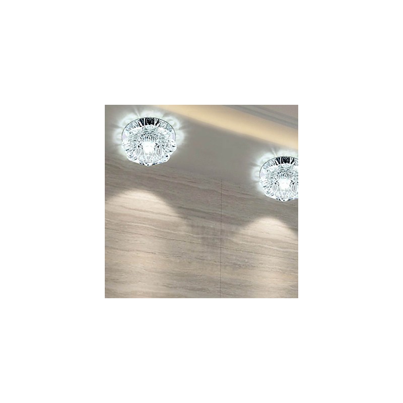 Plafonnier en cristal, spot SMD 3 W, lampe créative, tube lumineux coloré, plafonnier