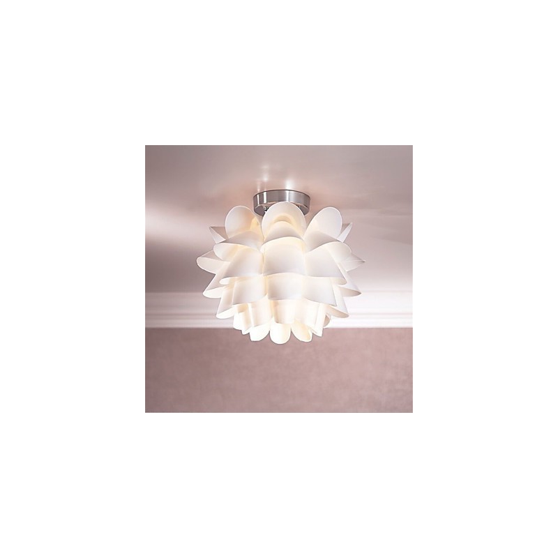 Plafonnier à fleurs blanches, 1 lampe suspendue