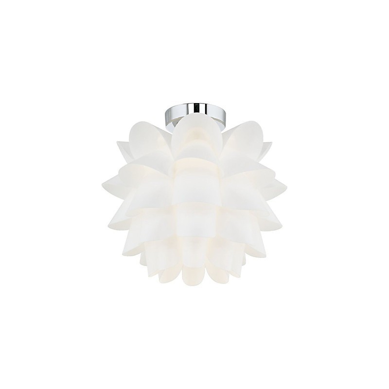 Plafonnier à fleurs blanches, 1 lampe suspendue