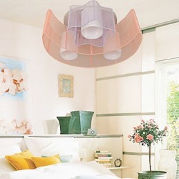 Lampe à dôme absorbante à dessin romantique avec étoiles et lune