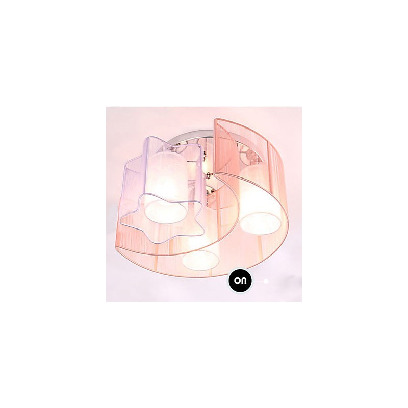 Lampe à dôme absorbante à dessin romantique avec étoiles et lune