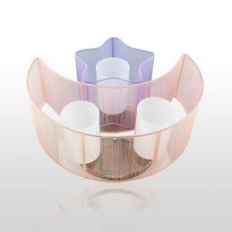 Lampe à dôme absorbante à dessin romantique avec étoiles et lune