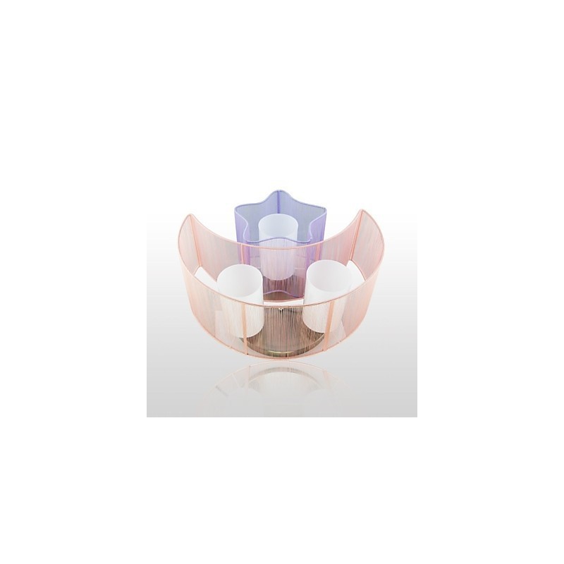 Lampe à dôme absorbante à dessin romantique avec étoiles et lune