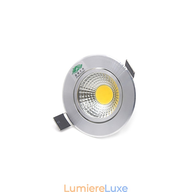Lot de 4 plafonniers Zweihnder 3 W 300 lm COB, lumière blanche chaude