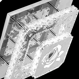 Lit d'enfant moderne et contemporain en cristal encastré
